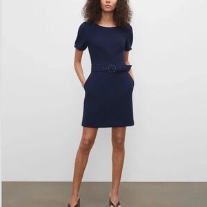 NWT Club Monaco Textured Mini Dress Navy - Size 4